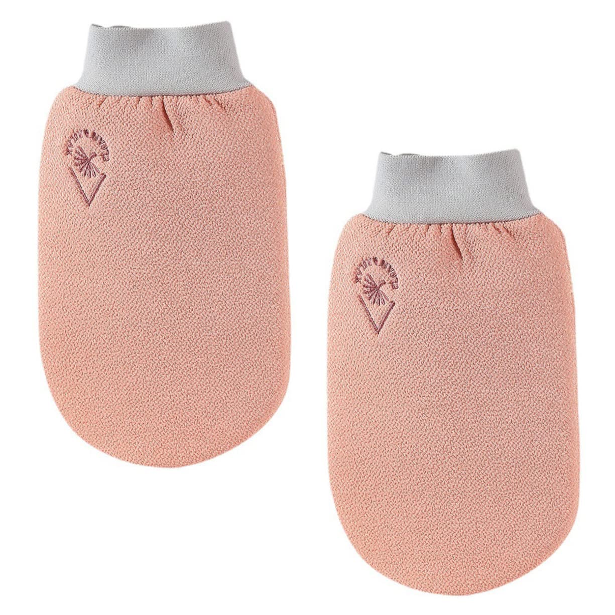 Healeved 2-Pack Exfoliating Bath Gloves for Adults - Double Sided Body Scrub Mittens for Men & Women - Gentle Skin Exfoliator for Shower, Spa & Dry Brushing - Perfect for Dead Skin Removal & Smooth Skin Care