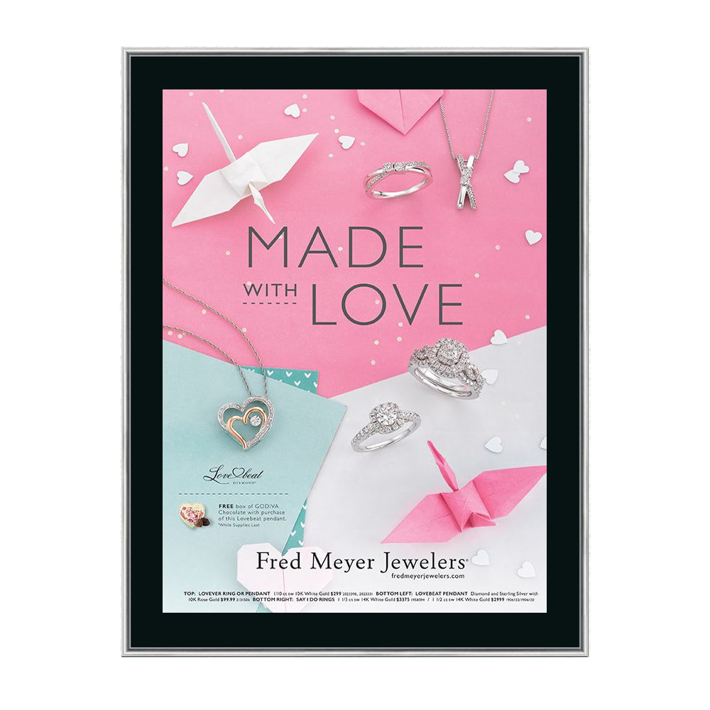 27x40 Poster Frame - SwingFrame Classic Black Display for Movie Posters, Art Prints & Photos - Perfect for Home Decor, Theaters & Offices
