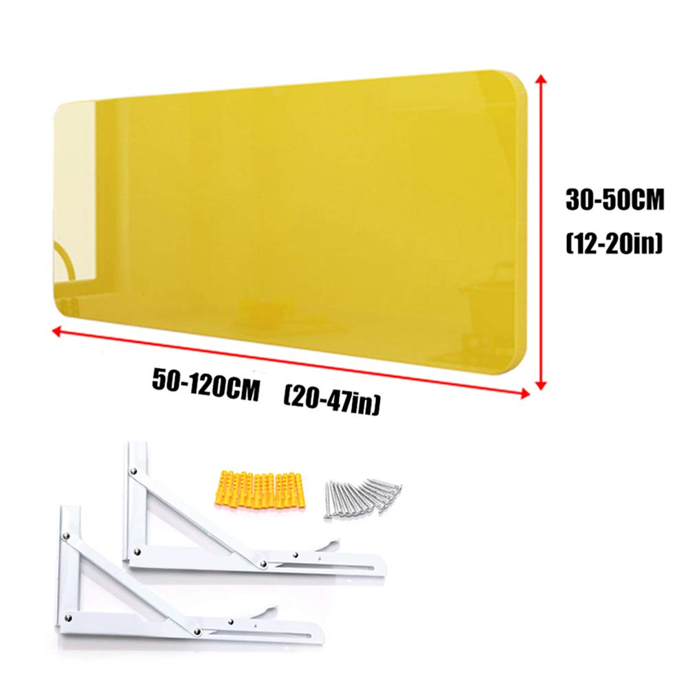 Foldable Wall Mounted Computer Desk - Multi-Function Convertible Writing Table with Large Storage Space | Home Office Workstation, Space Saving Solution for Small Rooms & Apartments | Perfect for Remote Work, Study & Crafting