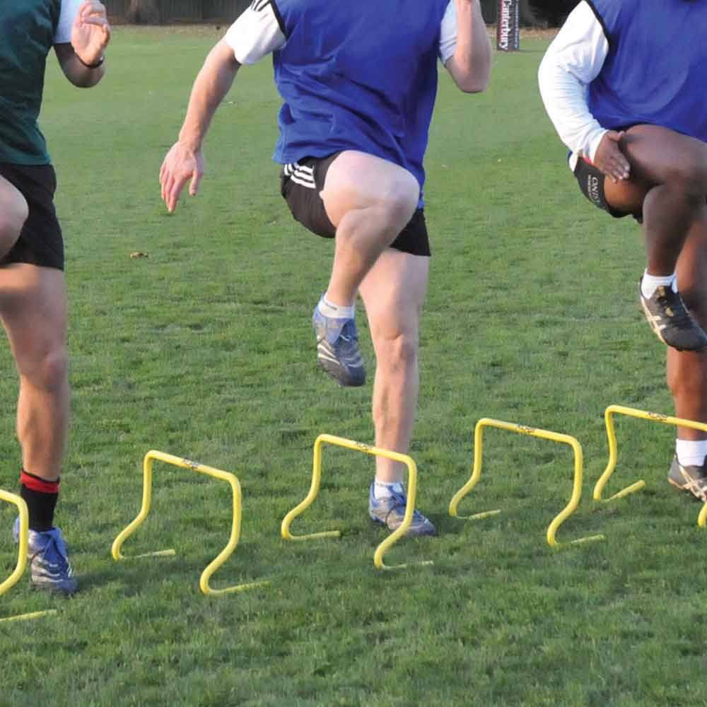 XLR8 Mixed Mini Hurdles Set - 6 Pack Adjustable Training Hurdles for Speed & Agility Drills | Perfect for Track, Soccer, Football & Kids Sports Training | Indoor & Outdoor Use