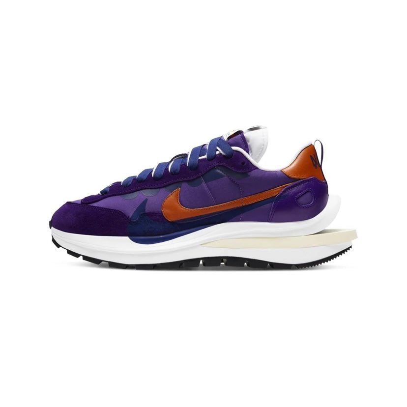 Sacai x Nike Vaporwaffle Sneakers - Dark Iris/Campfire Colorway - Limited Edition Running Shoes for Men & Women | Perfect for Streetwear, Jogging & Casual Fashion