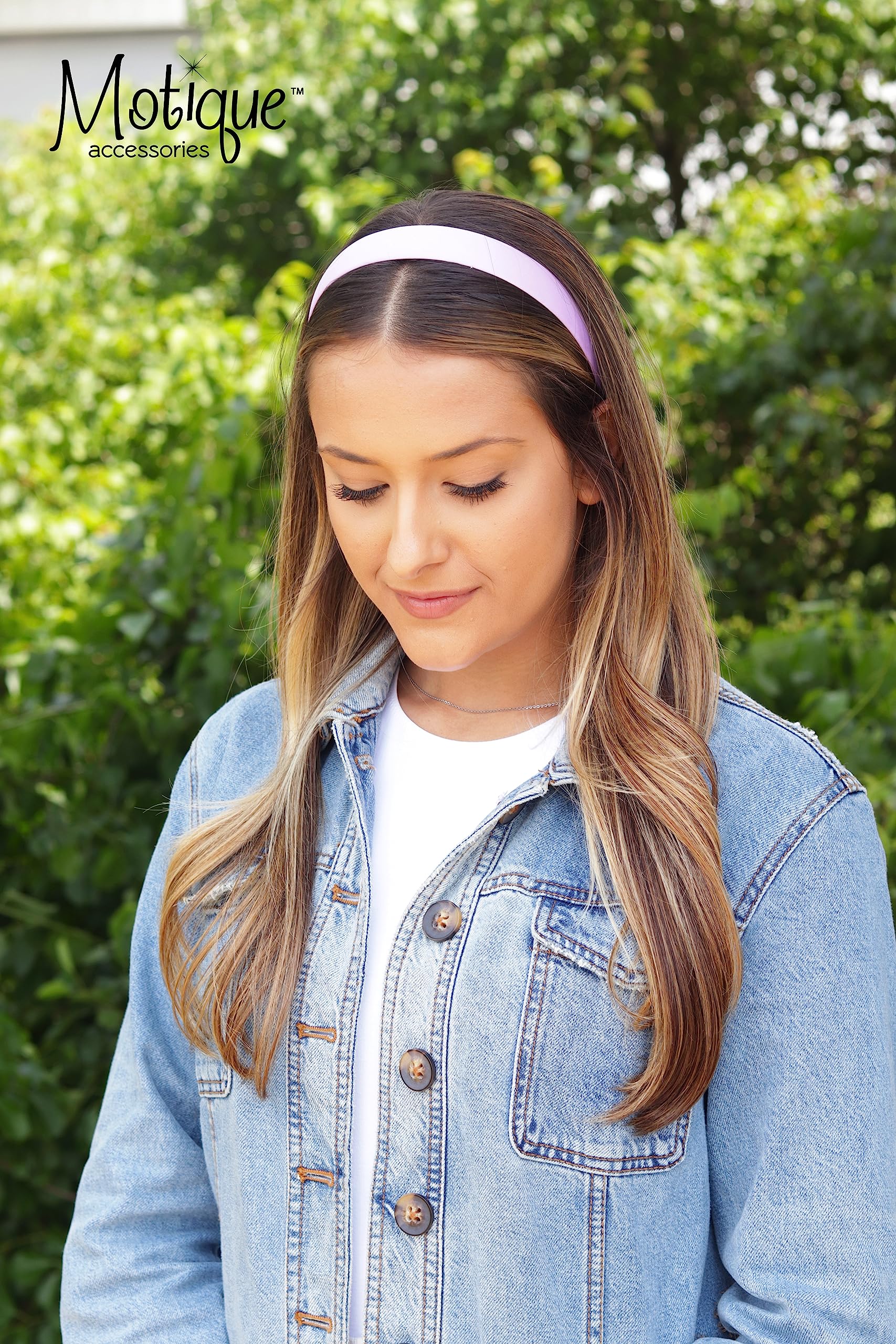 1 Satin Headband - Set of 6 - Lavender - Perfect for Sleep, Yoga, and Hair Styling