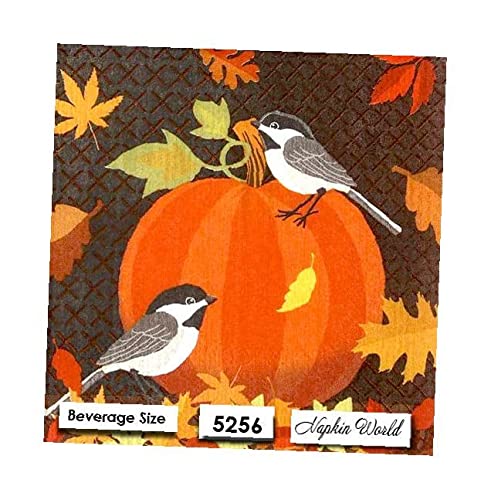 Pumpkin Birds Paper Napkins 5