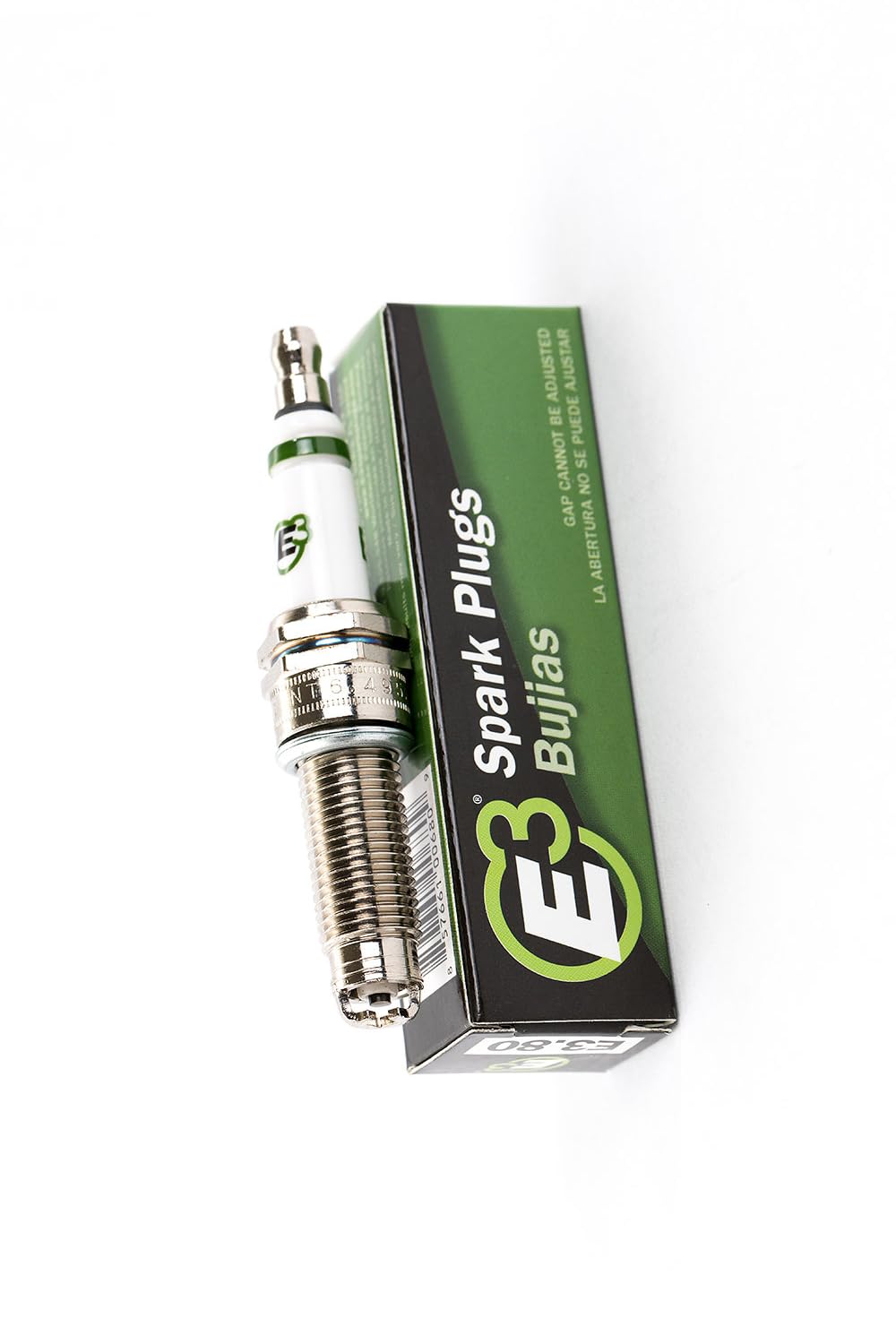 E3.80 Premium Automotive Spark Plug with DiamondFIRE Technology - High Performance Ignition Plug for Cars, Trucks & SUVs - Improves Fuel Efficiency & Engine Power (Pack of 1) - Ideal for Daily Commuting, Off-Roading & Performance Driving