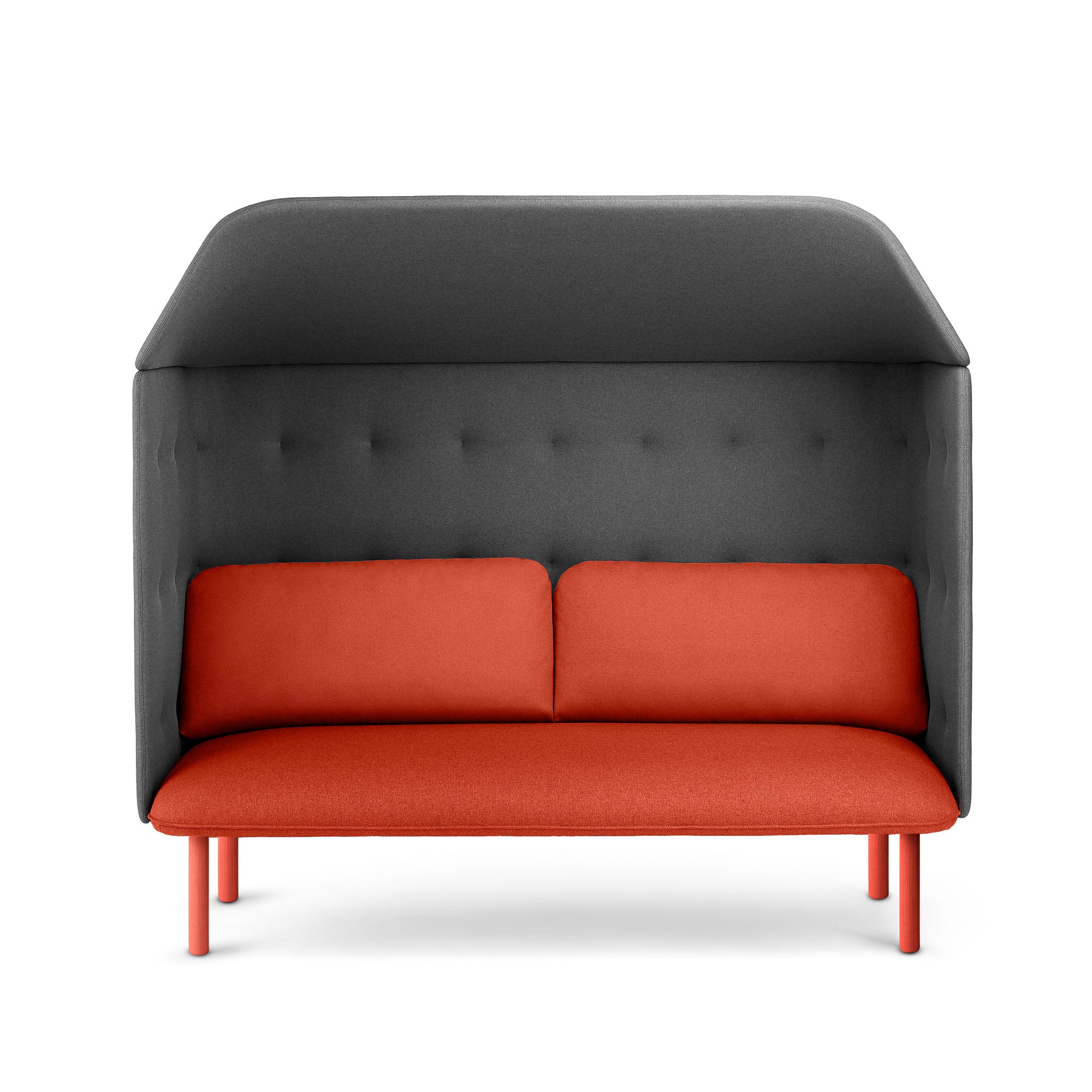 QT Privacy Lounge Sofa with Canopy - Comfortable Modern Outdoor Furniture for Patio, Garden, or Poolside Relaxation