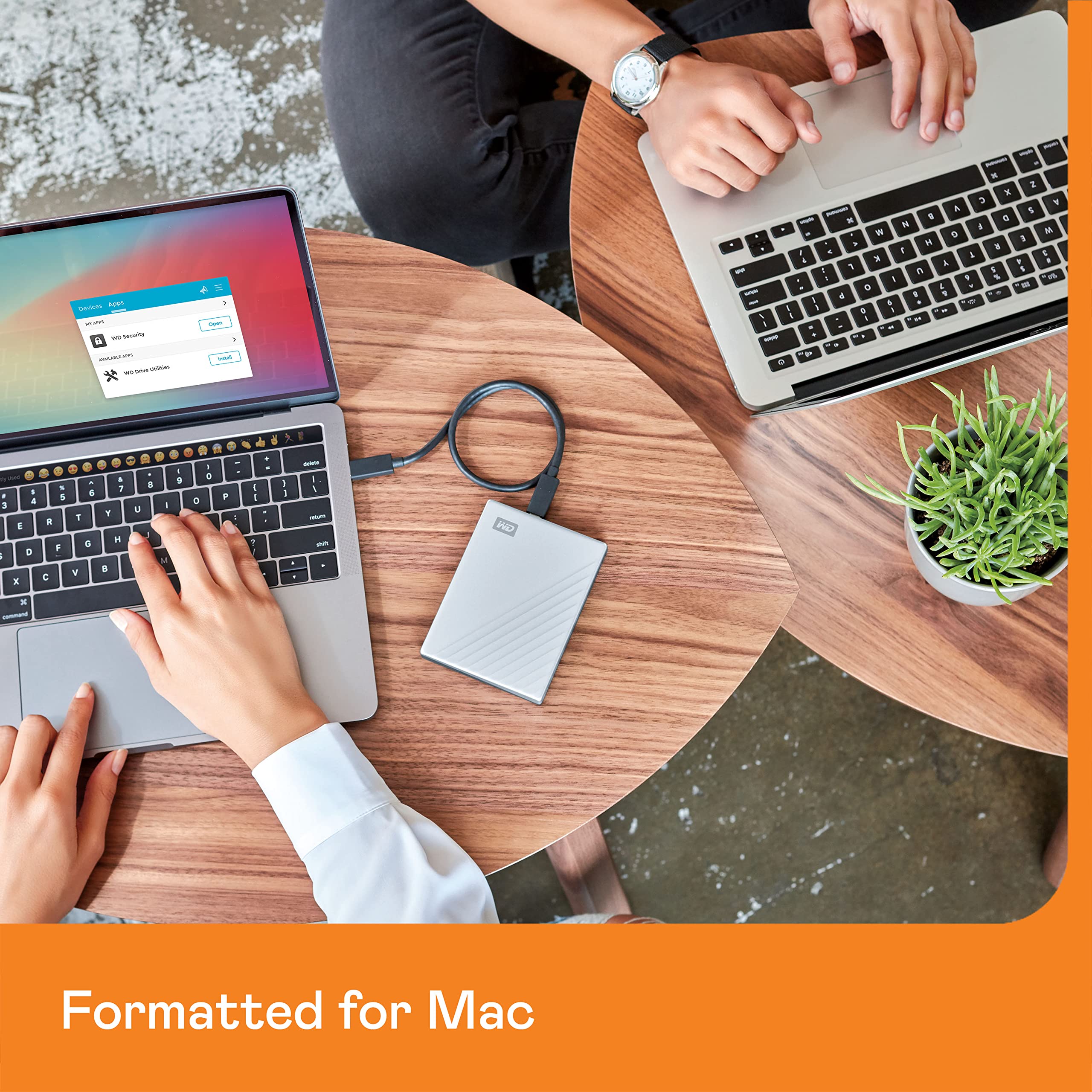 WD 5TB My Passport Ultra Portable External Hard Drive for Mac - Silver | USB-C & USB 3.1 | Ransomware Protection & Password Security | Backup Storage for Photos, Videos, Music & Work Files | MacBook & iMac Compatible