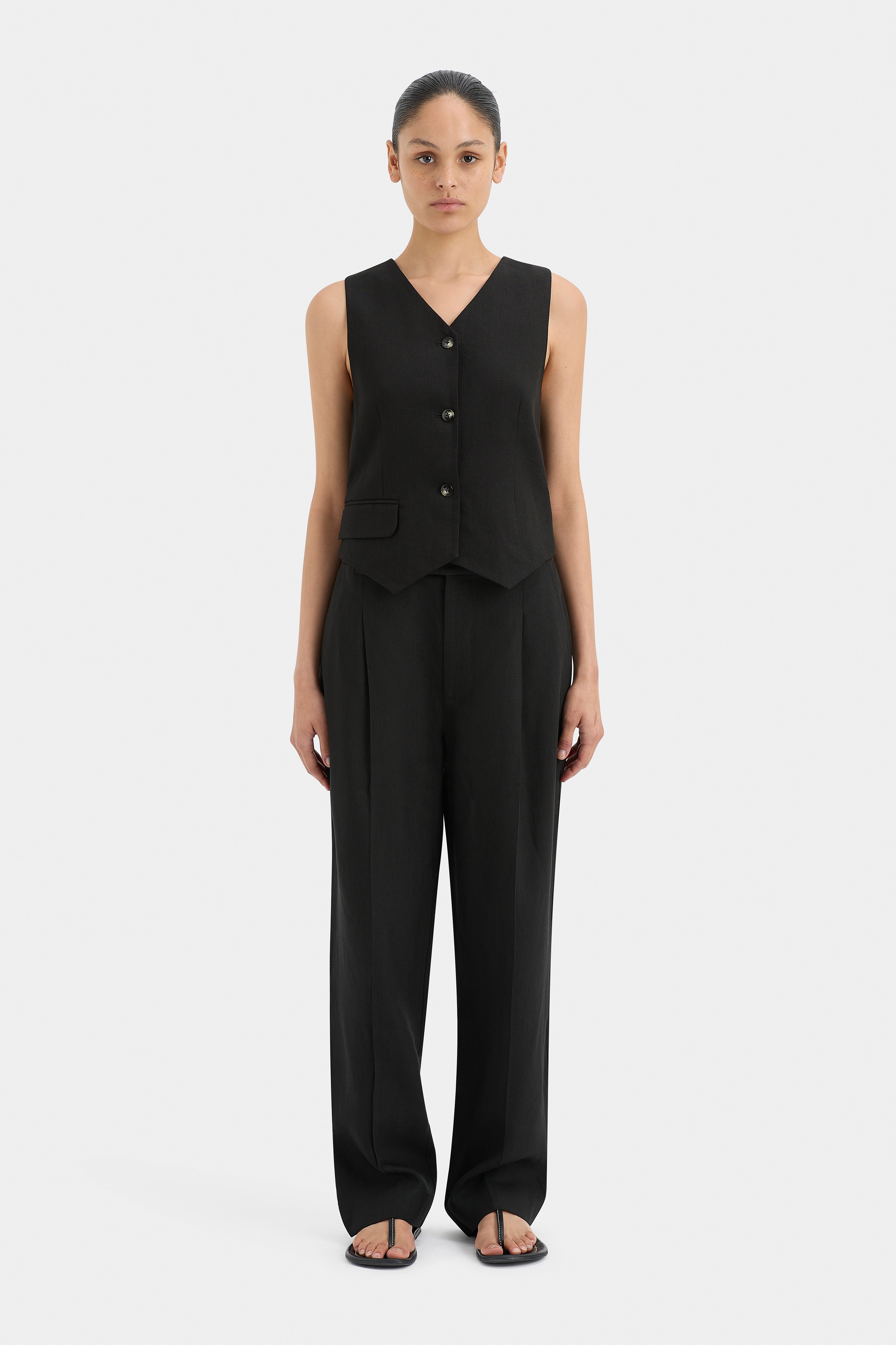 Stylish Clemence Tailored Vest for Women - Elegant Slim Fit Blazer Jacket Alternative - Perfect for Office, Business Meetings & Formal Events