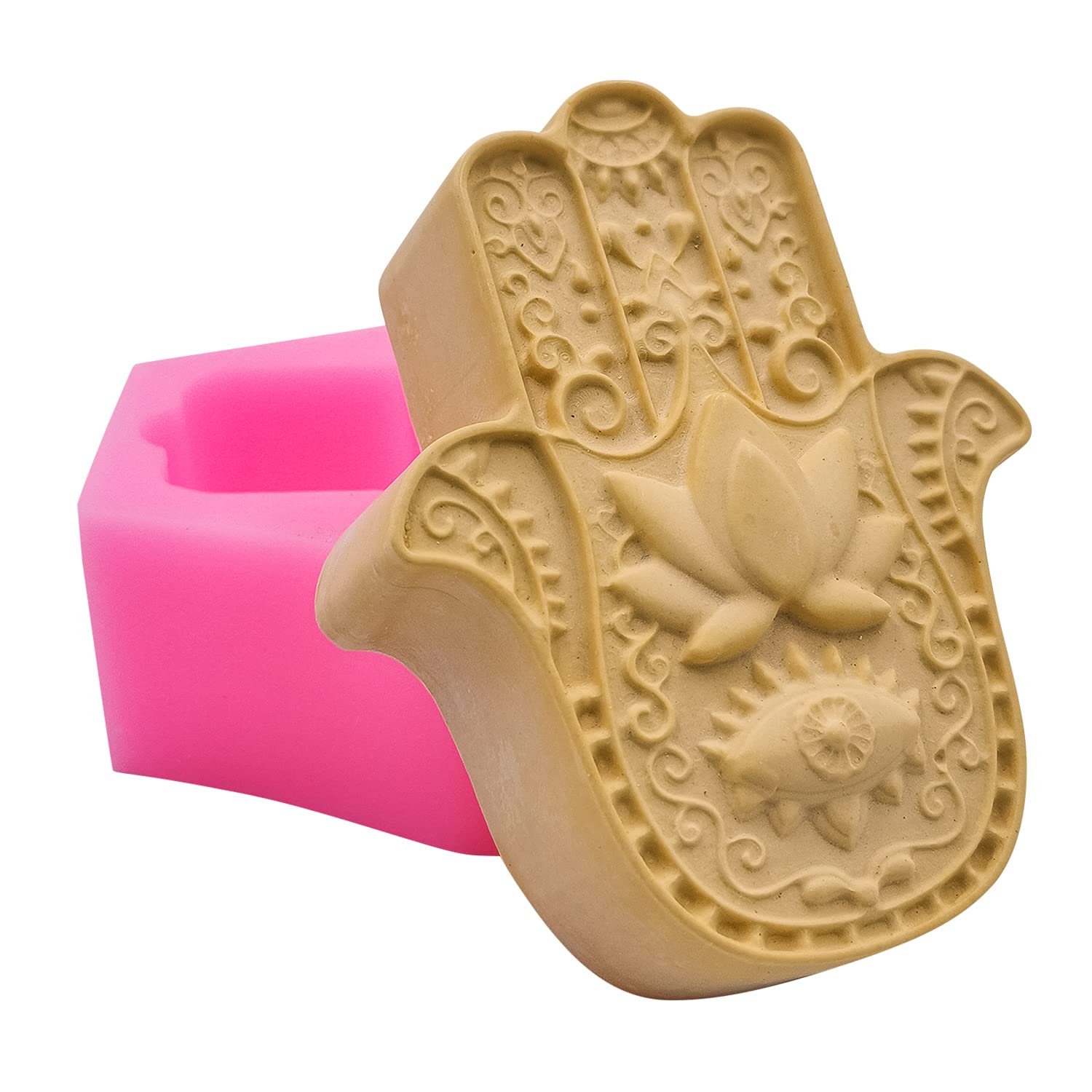 Hand of Fatima Silicone Mold - Candle Making, Soap Crafting & Resin Art DIY Supplies - Perfect for Home Decor, Gifts & Spiritual Crafts