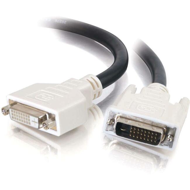 2M DVI-D M/F Dual Link Digital Video Extension Cable (6.5Ft) - High-Speed Signal for Gaming, Home Theater & Office Monitors