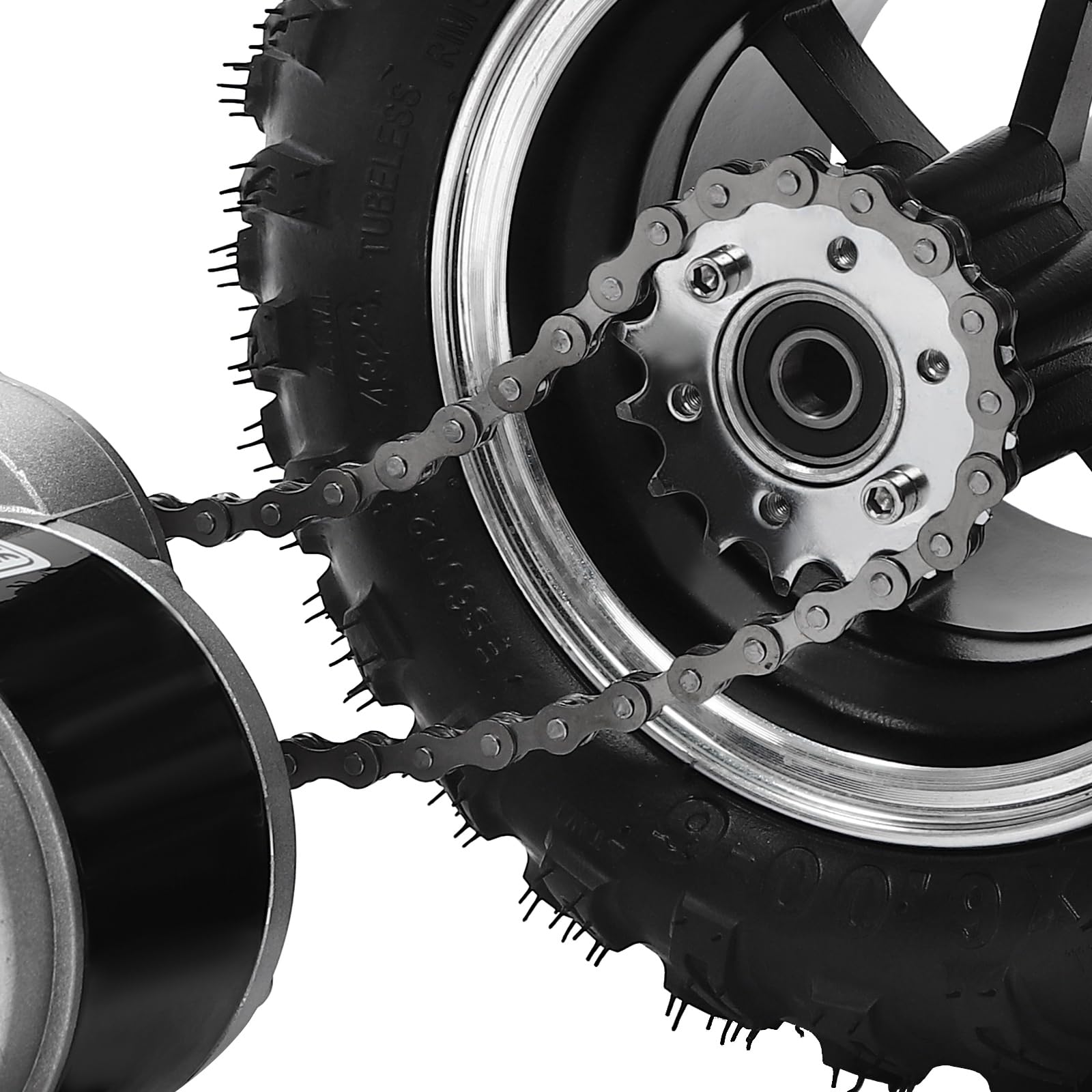 10 Inch 24V 250W Dual Motor Drive Air Wheel Conversion Kit with Digital Display & Throttle Reverse Switch - Electric Scooter Wheel Conversion for Go-Karts, Wheelchairs - Perfect for DIY Mobility Upgrades and Off-Road Fun