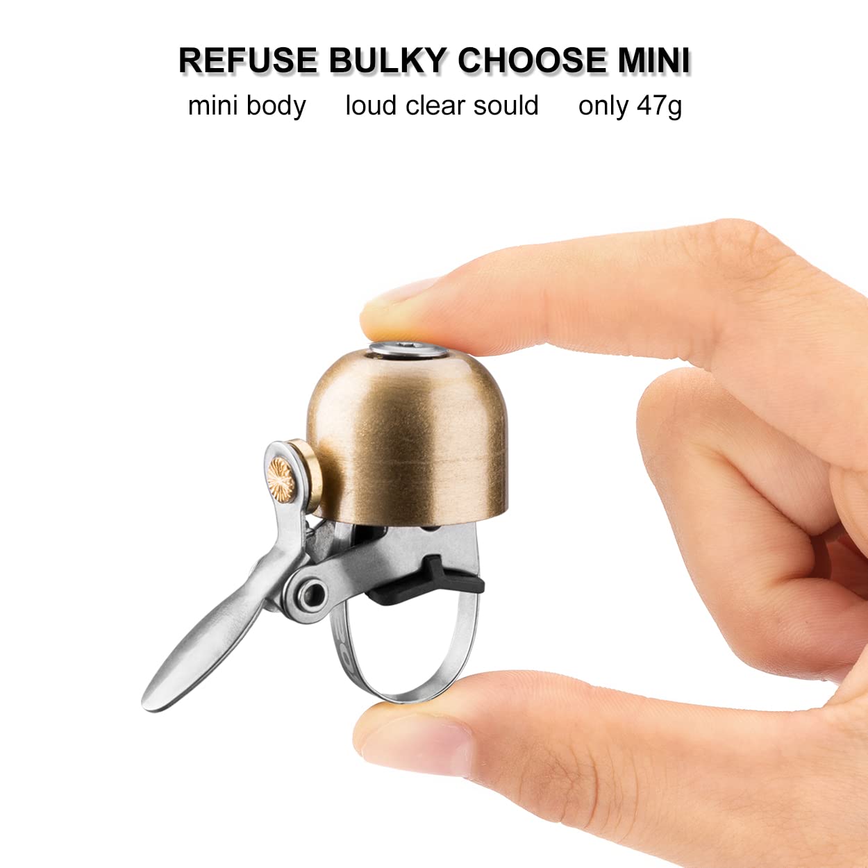 ROCKBROS Classic Bicycle Bell - Loud Bike Horn for Road & Mountain Bikes | Durable Handlebar Bell for Adults | Perfect for Commuting, Cycling Safety & Outdoor Adventures
