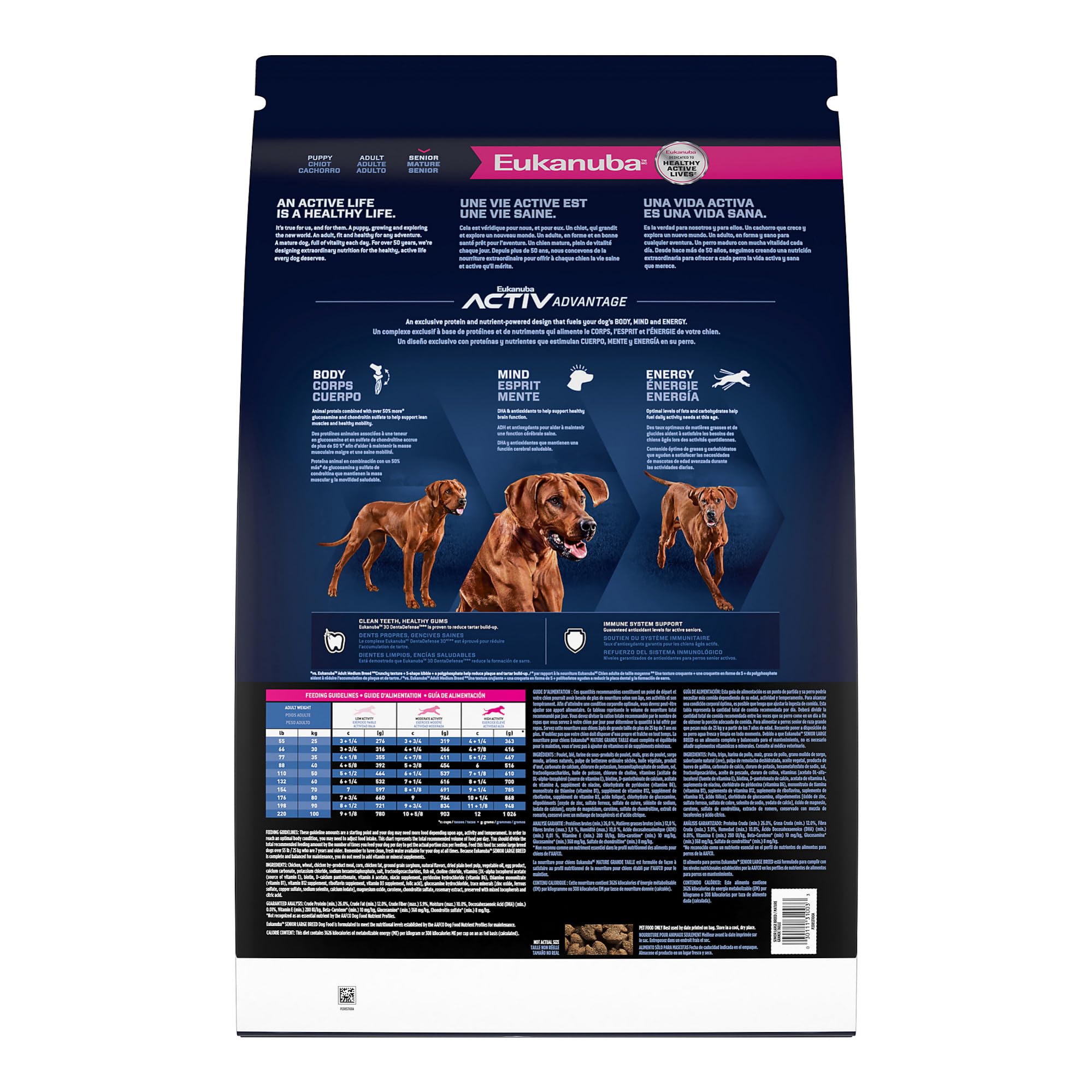 Eukanuba Senior Large Breed Dry Dog Food for Adult Dogs - 30 lb Bag | High Protein Nutrition for Joint & Muscle Health - Ideal for Golden Retrievers, Labradors & Large Breeds