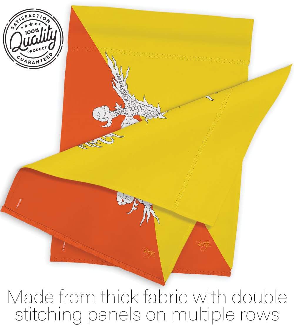Bhutan National Flag Set 28