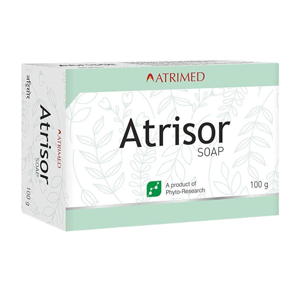 Atrimed Atrisor Soap - Natural Antibacterial & Antifungal Bar Soap for Acne, Eczema & Skin Irritations - Gentle Cleansing for Face & Body - Perfect for Daily Use & Sensitive Skin Care
