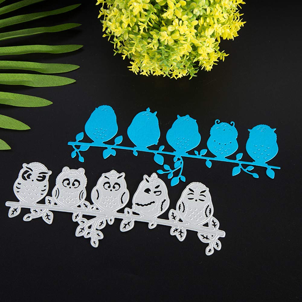 Premium Owl-Shaped Carbon Steel Metal Cutting Dies for Card Making | ZECNG Craft Stencils for Paper Crafting, Scrapbooking, Embossing, Photo Album Decor | DIY Gift Making Tools | Perfect for Handmade Greeting Cards, Wedding Invitations, and Home Decor Projects