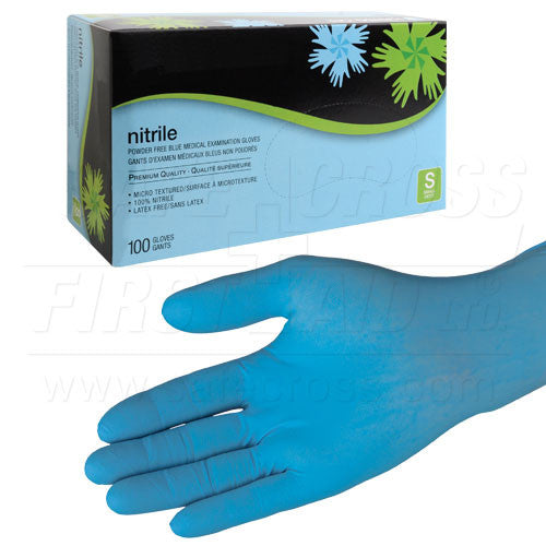 Premium 5 Mil Nitrile Medical Exam Gloves - Small (100/Box) - Latex-Free, Powder-Free for Healthcare, Tattoo, Cleaning & Food Handling