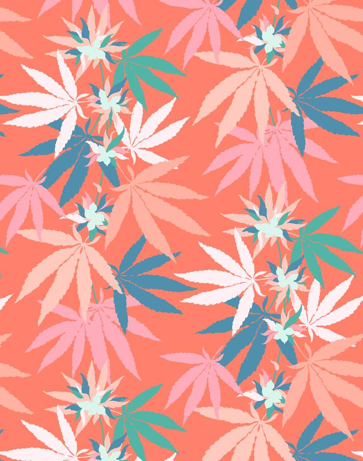 Nathan Turner 'Girls Best Friend' Wallpaper in Persimmon - Perfect for Nursery, Bedroom & Home Decor