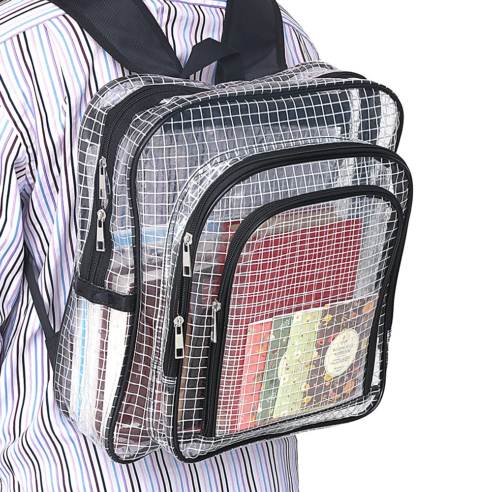 ESD Anti-Static Clear PVC Backpack - Cleanroom Engineer Tool Bag for Computers & Electronics | Ideal for Semiconductor Cleanrooms, Labs & ESD-Sensitive Work Environments