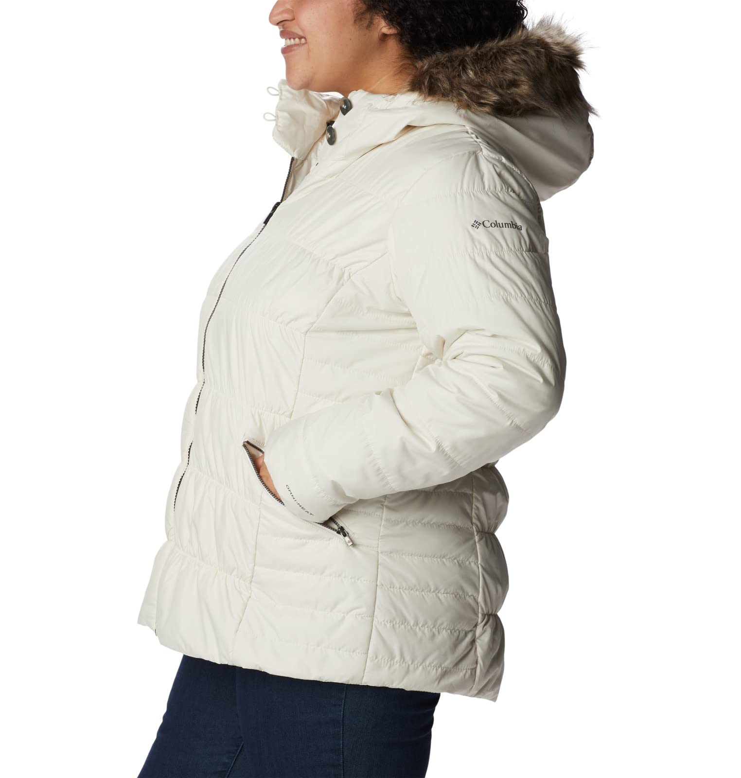 Columbia Women's Sparks Lake Waterproof Jacket - Lightweight, Breathable, Windproof Raincoat for Hiking, Camping & Outdoor Activities (Chalk, Medium)