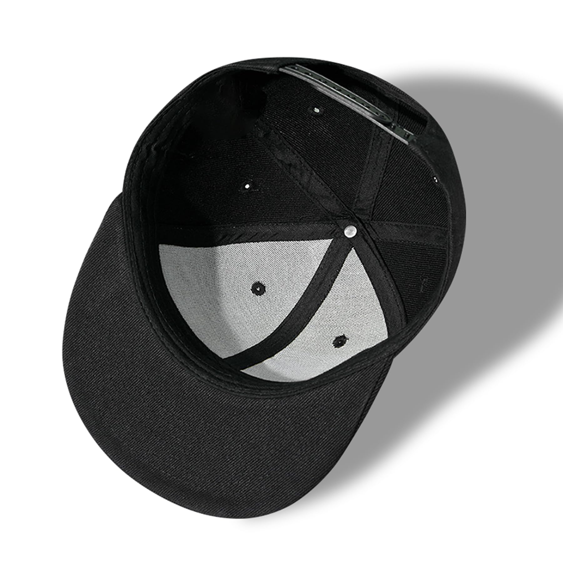 Flat Bill Snapback Hats for Men & Teen Boys - Black Skull Baseball Cap for Skateboarding, Streetwear & Casual Outfits