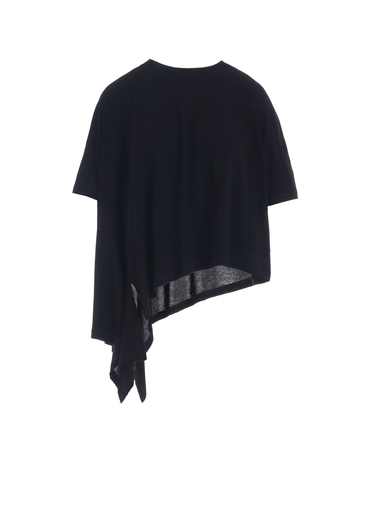 Soft Cotton Jersey Asymmetric Cropped T-Shirt for Women - Trendy Casual & Streetwear Fashion - Perfect for Everyday Wear, Layering, and Summer Outfits