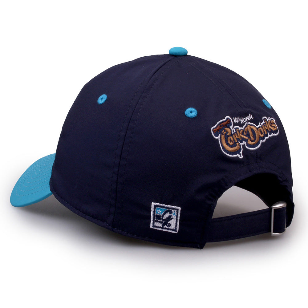 Premium Cork Dorks Navy & Teal Relaxed Baseball Cap - Comfortable Adjustable Dad Hat for Golf, Fishing, Outdoor Sports & Casual Wear