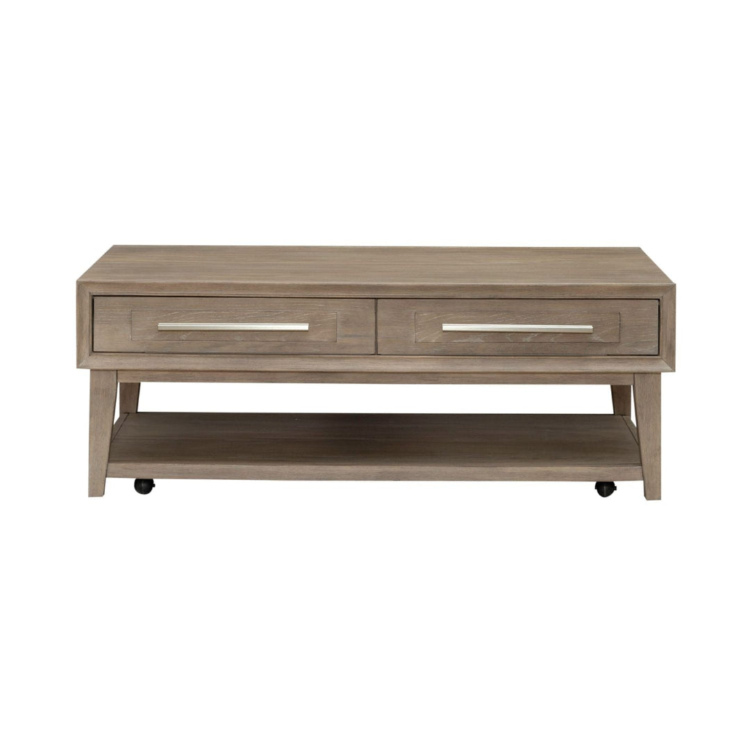 Modern Brentwood Cocktail Table - Stylish Round Coffee Table for Living Room, Lounge & Patio - Perfect for Entertaining Guests & Relaxing with Drinks
