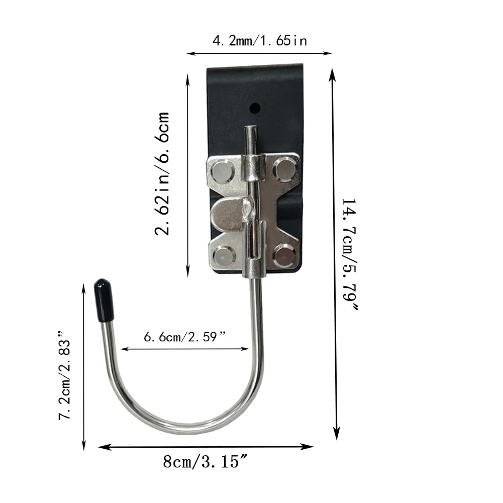 2 PCS Heavy Duty Tool Belt Hooks - Quick Hanging Belt Clips for Power Tools & Accessories - Ideal for Electricians, Carpenters & DIY Projects - Perfect for Job Sites & Home Workshops