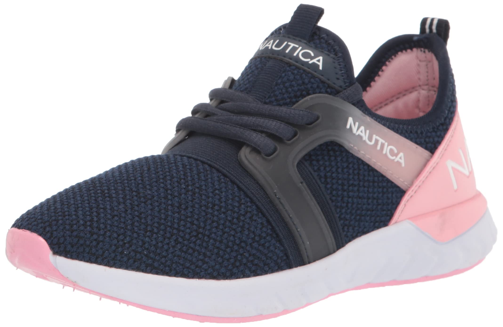 Nautica Kids Girls Metallic Fashion Sneakers - Lightweight Athletic Running Shoes for Toddler, Little & Big Kids - Lace-Up Casual Walking Shoes for School, Playground & Daily Activities