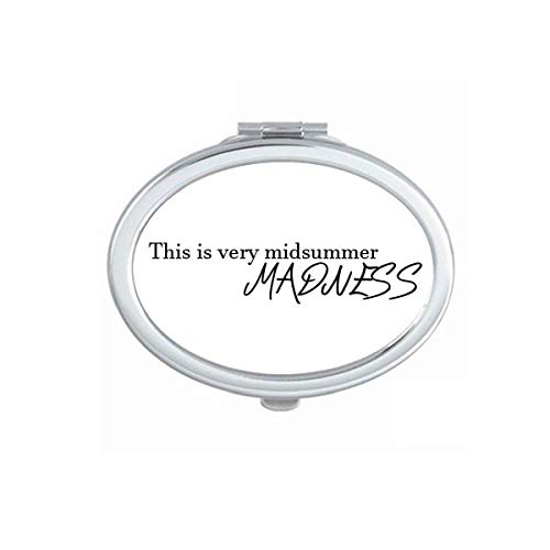DIYthinker Shakespeare Midsummer Madness Mirror - Portable Folding Double-Sided Makeup Mirror with Stand (Perfect for Travel, Dressing Table & Theater Makeup)