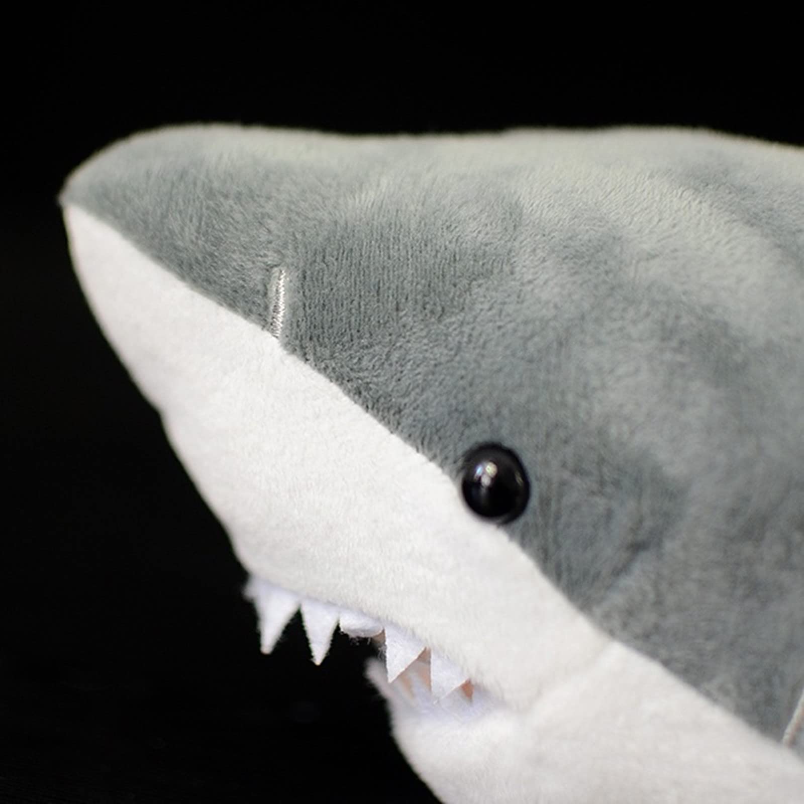 23 Inch Realistic Great White Shark Plush Toy - Soft Stuffed Animal Doll for Kids, Birthday Gift, Home Decor & Ocean Themed Nursery | Perfect for Cuddling, Playtime & Shark Lovers