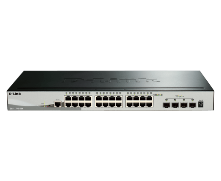 D-Link DGS-1510-28X 28-Port Gigabit Stackable Smart Managed Switch with 4x 10G SFP+ Uplinks - Ideal for Business Networks, Data Centers & High-Speed Office Connectivity