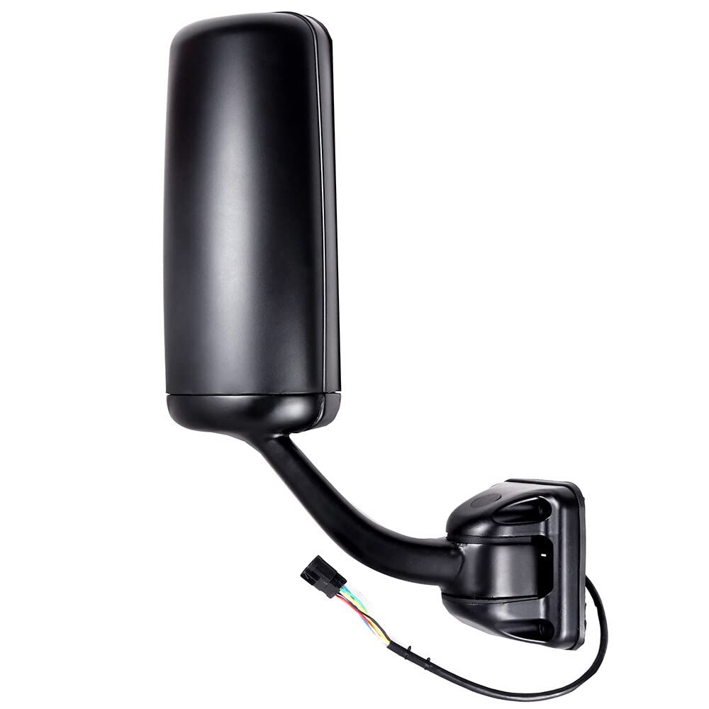 SCITOO Power Heated Towing Mirror - Right Passenger Side for Freightliner Cascadia 2008-2016 (Black, OEM A2261257005) | Durable Truck Exterior Rear View Mirror for Safe Driving in All Weather Conditions