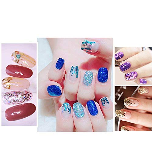 Belicia 48 Colors Holographic Chunky Glitter - Body, Nail & Hair Glitter Sequins for Festive Makeup, Eyes, Crafts | Perfect for Parties, Cosplay & DIY Projects