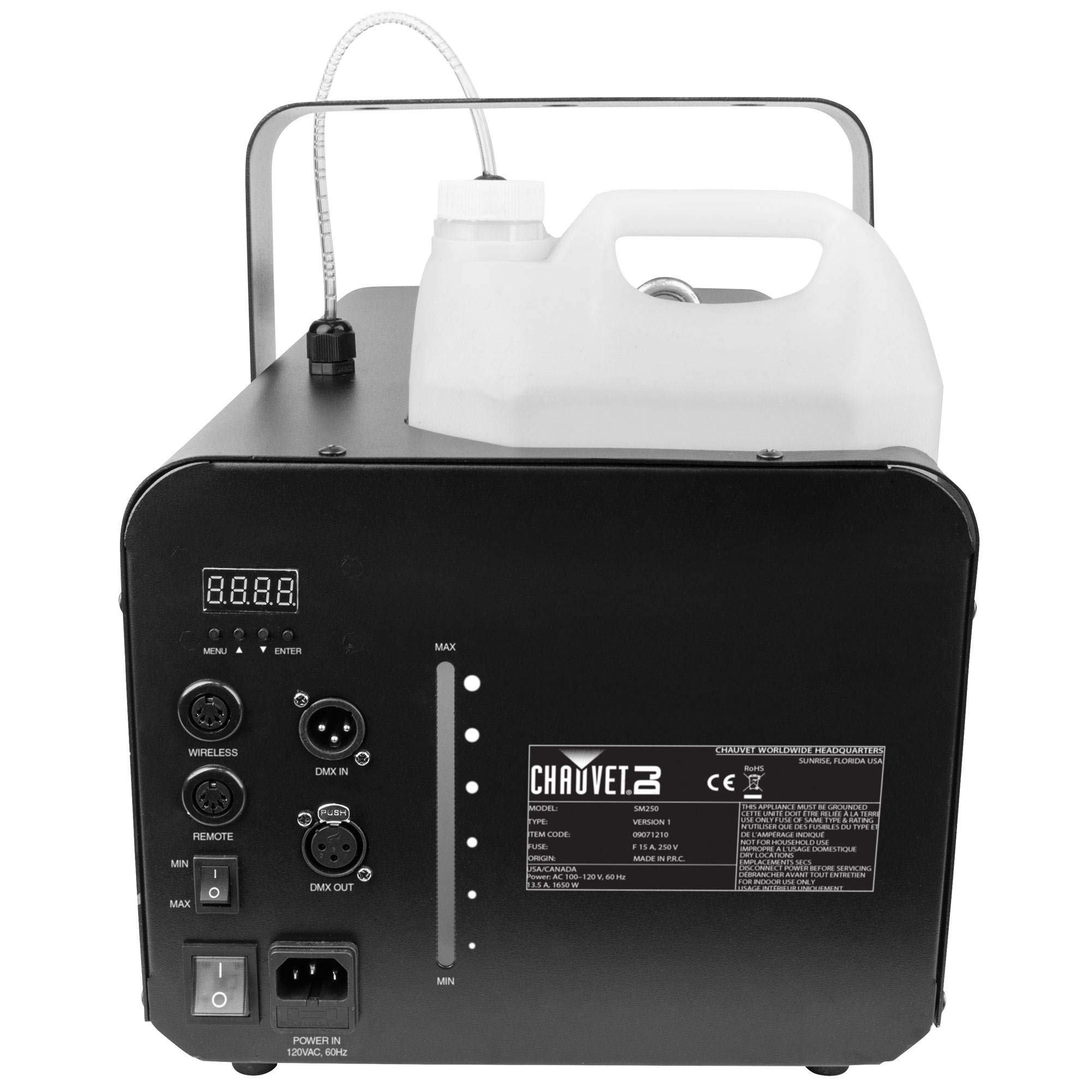 CHAUVET DJ SM250 Snow Machine - High-Output Party Snow Effect for Winter Events, DJ Shows, and Holiday Decorations