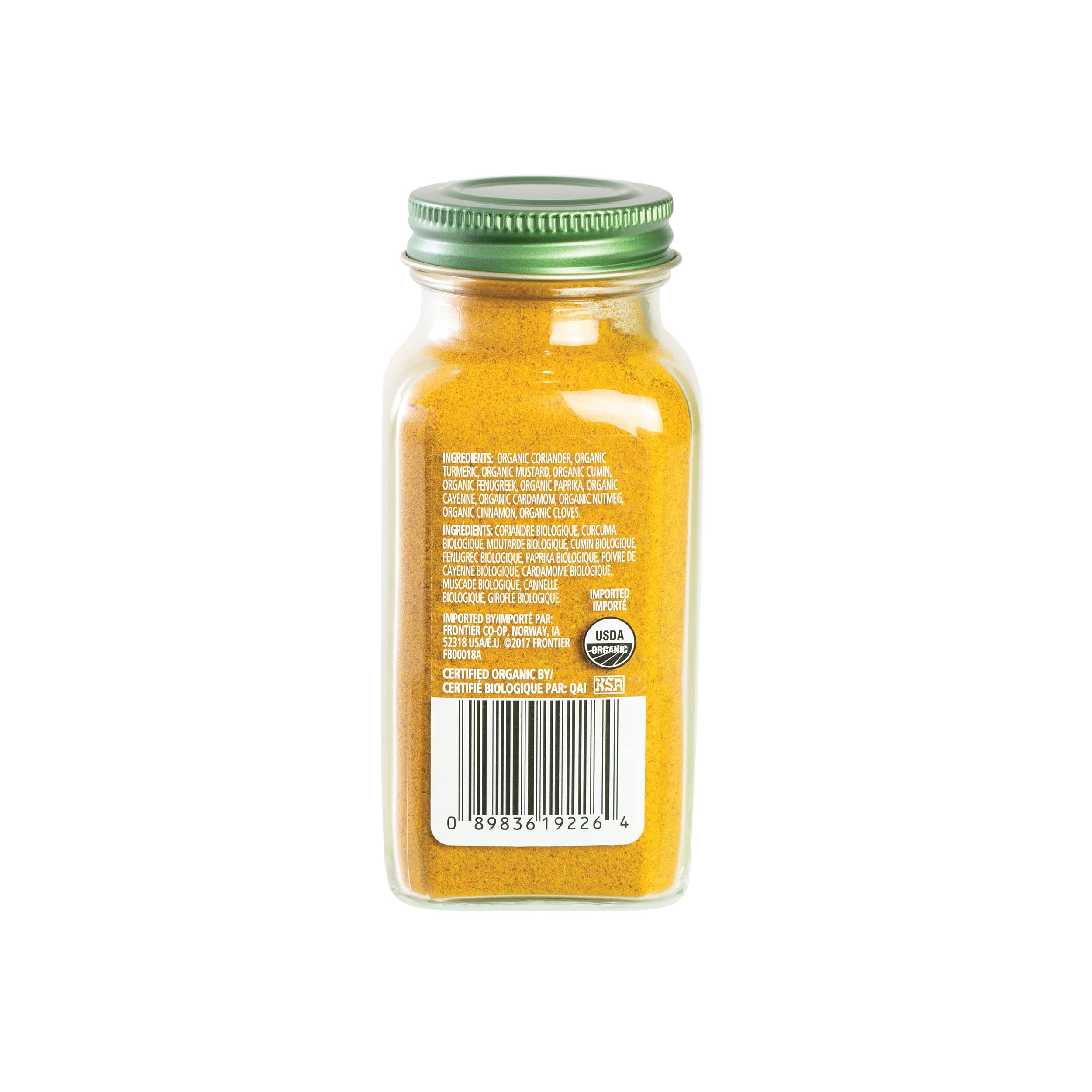 Simply Organic Curry Powder, Certified Organic - 85g | Premium Spice Blend for Indian & Asian Cooking | Perfect for Curries, Soups, Marinades & Rice Dishes