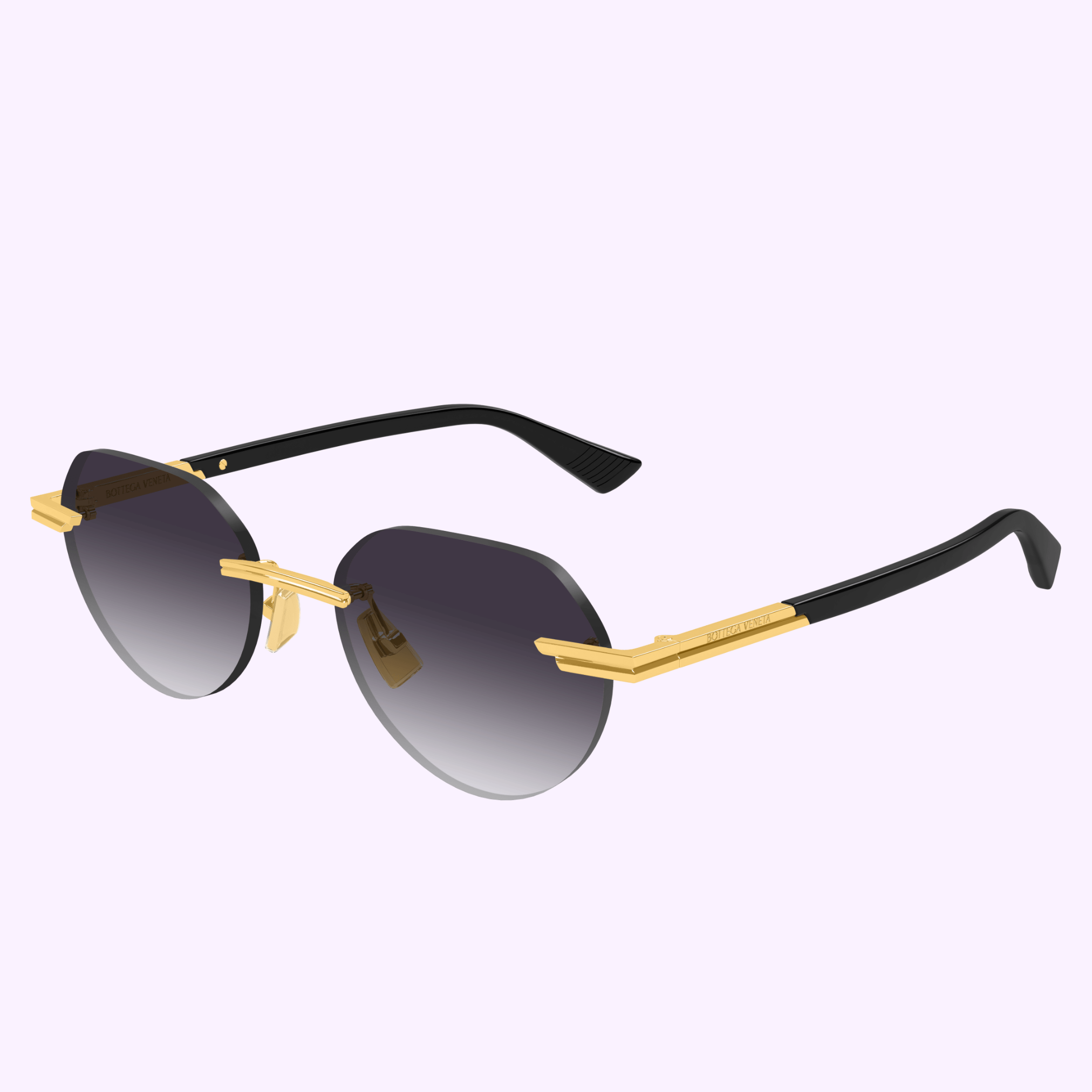 Bottega Veneta BV1379S 001 Ribbon Sunglasses for Men - 51mm Frame - UPC 889652546377 | Luxury Designer Shades for Driving, Travel & Fashion Accessories