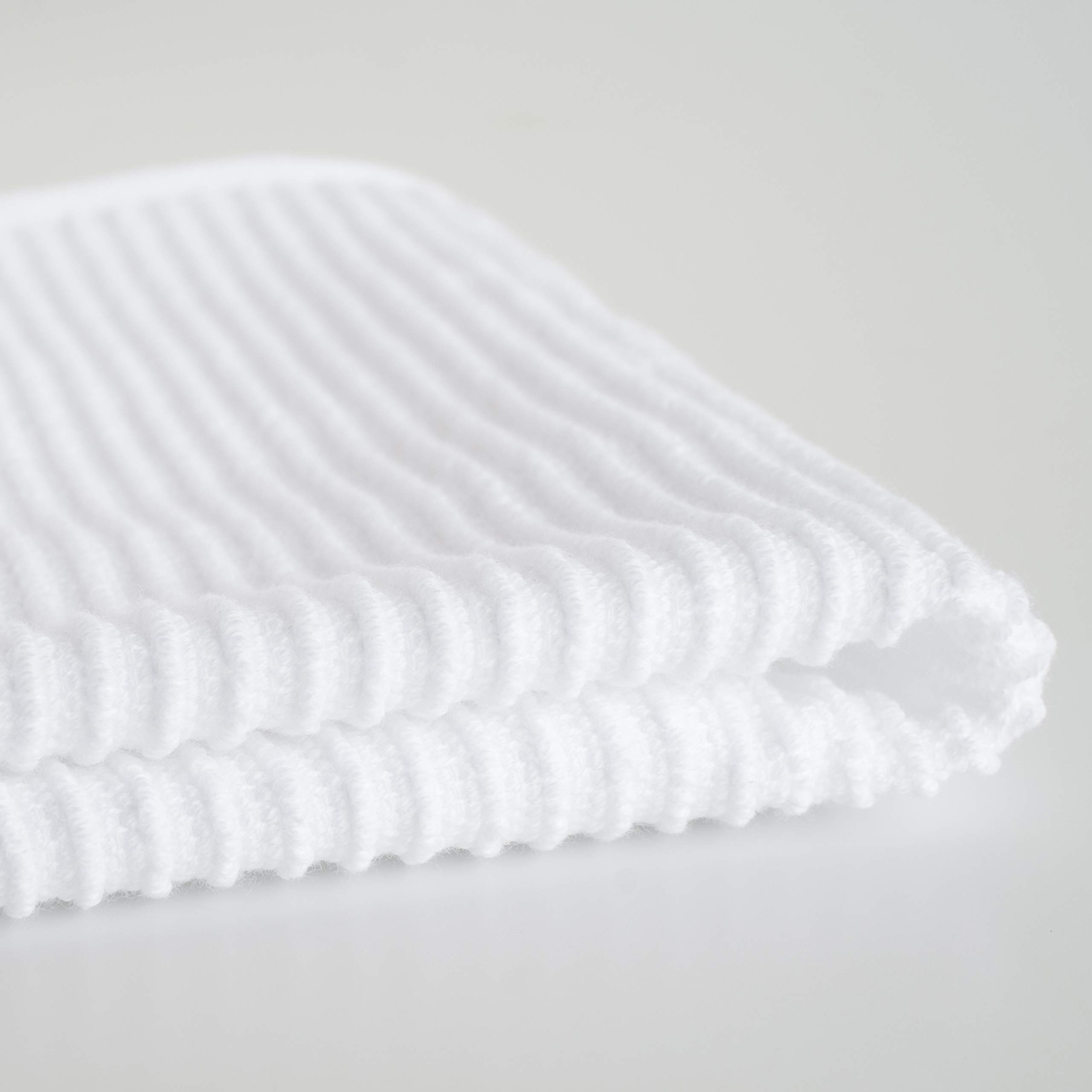 Now Designs Ripple Kitchen Dishcloth Set of 4 - Premium Absorbent White Dish Towels for Washing Dishes, Cleaning Countertops & Drying Hands - Perfect for Kitchen, Dining & Household Use