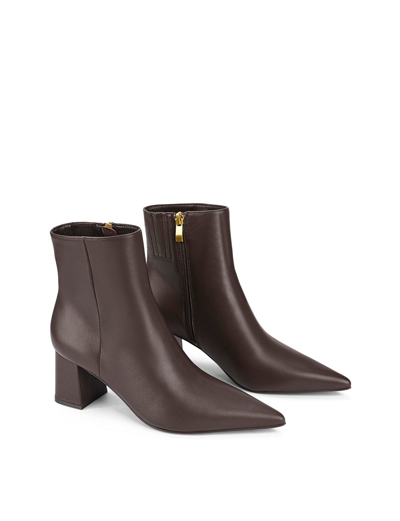 Yates Women's Ankle Boots - Chocolate Brown Genuine Leather Shoes for Fall & Winter | Comfortable Casual & Dress Booties for Walking, Work & Everyday Wear