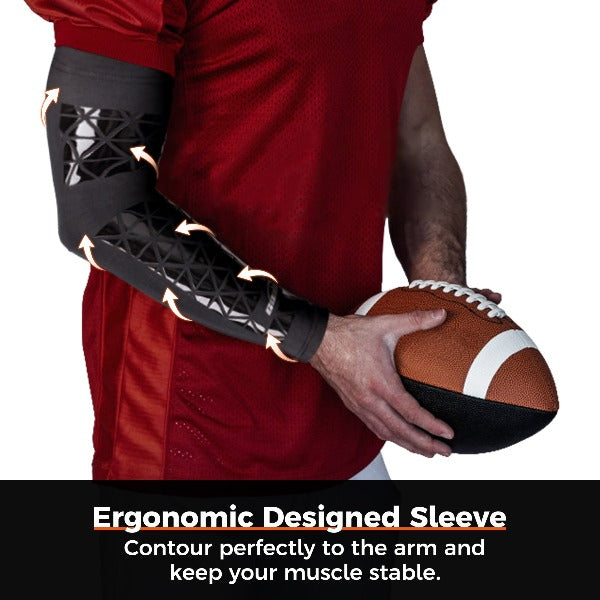 Breathable Football Arm Sleeves with Grip Technology - SH002 | Moisture-Wicking Compression Sleeves for Quarterbacks, Receivers & Training | Perfect for Football, Training & Outdoor Sports