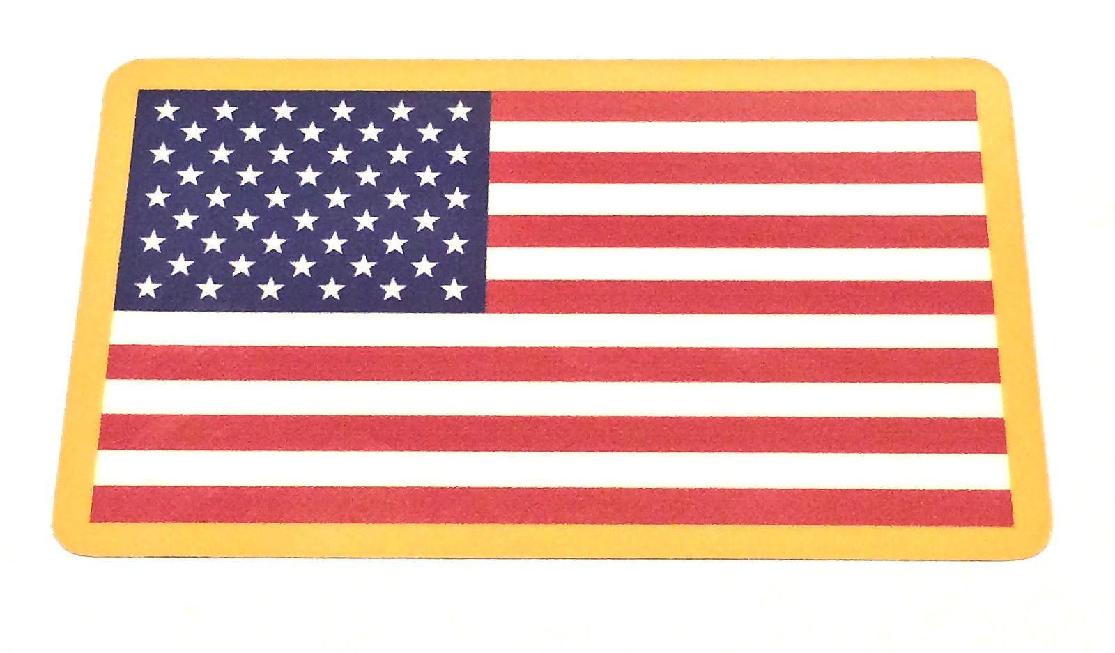 USA Flag Decal Sticker 3.5x2 Inch - Full Color for Cars & Laptops