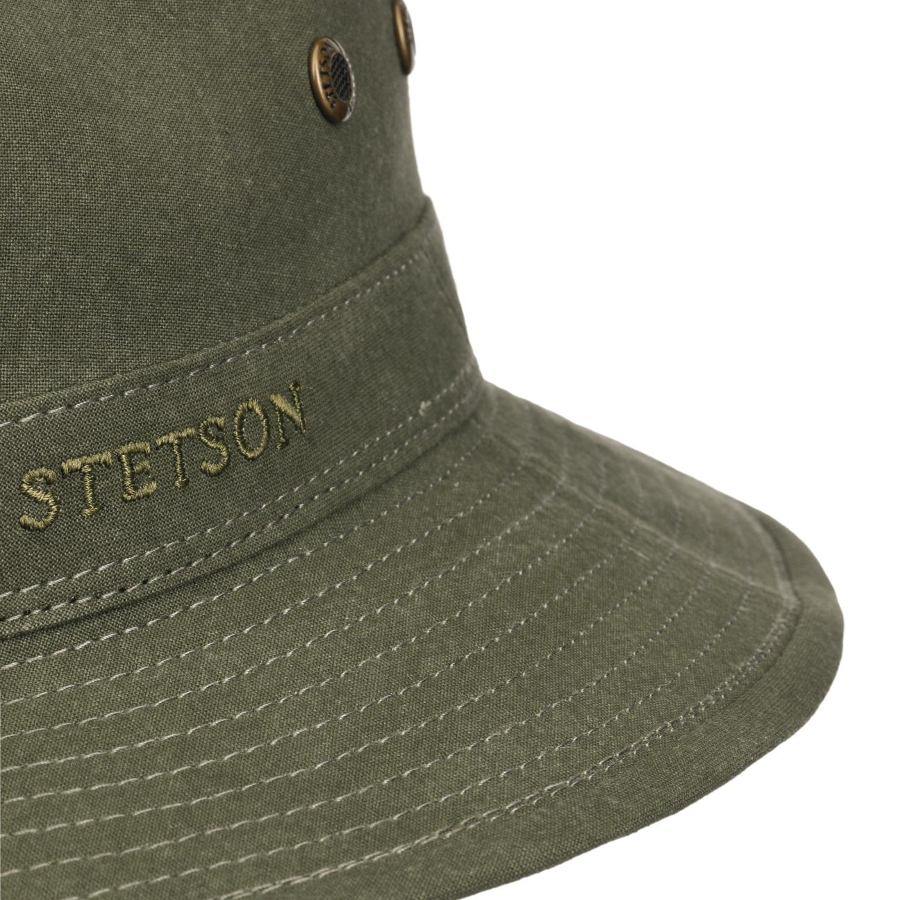 Stetson Organic Cotton Traveler Hat for Men & Women - Breathable Sun Protection for Outdoor Adventures, Hiking, and Beach Vacations