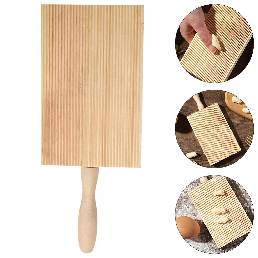 Premium Wooden Gnocchi Board & Pasta Maker - Handcrafted Kitchen Tool for Homemade Gnocchi, Spaghetti & Pasta | Perfect for Italian Cooking, DIY Pasta Night & Gourmet Food Preparation