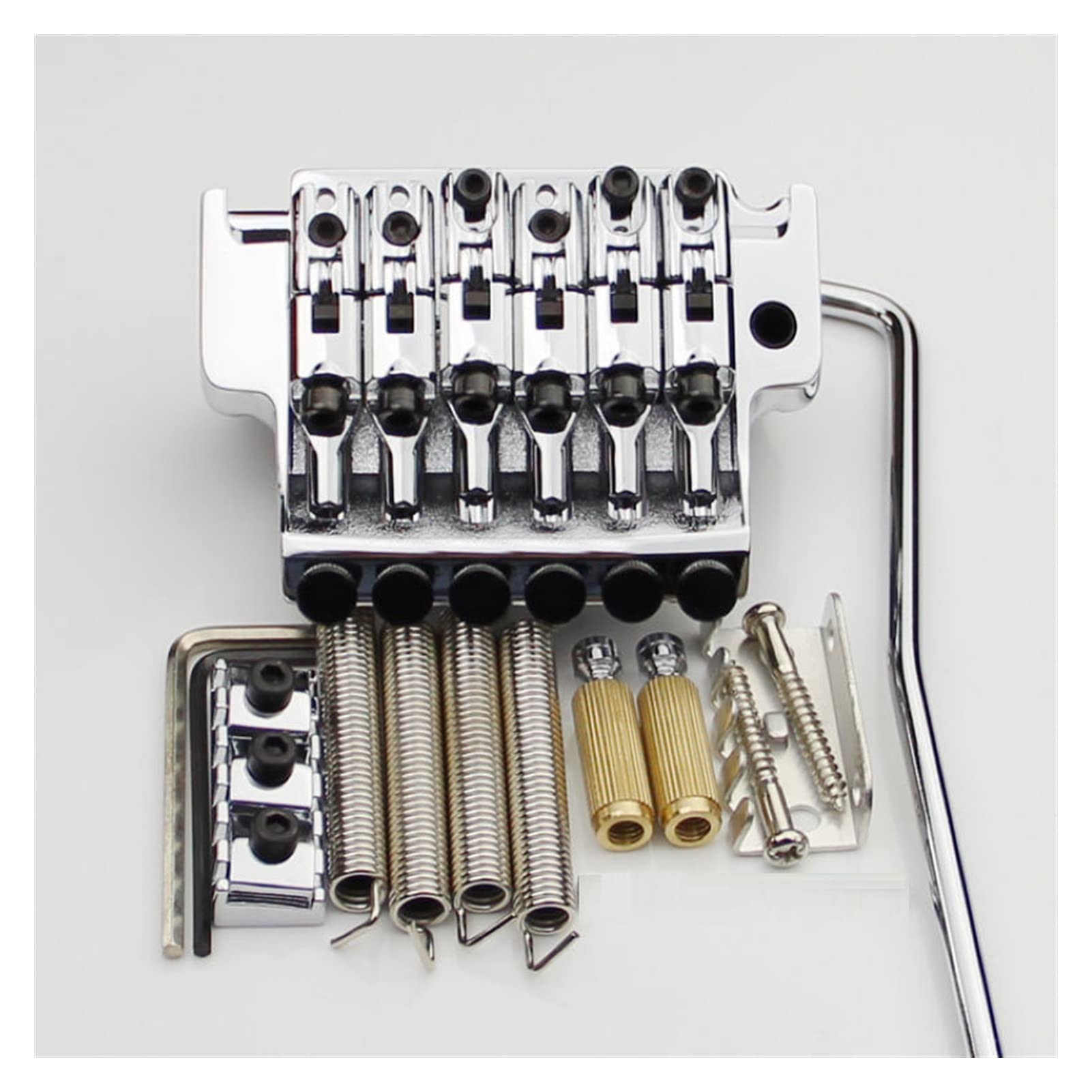 43mm Electric Guitar Locking Tremolo System Bridge with String Lock - Professional Upgrade for Electric Guitars - Perfect for Rock, Metal & Stage Performances