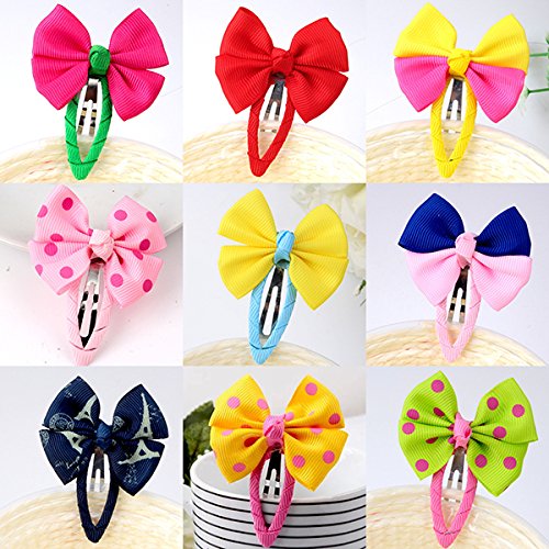 12pcs Kids Hair Clips Set - Cute Flower & Bow Hair Accessories for Girls, Non-Slip Hairpins for Toddlers & Babies - Perfect for School, Parties, and Daily Styling