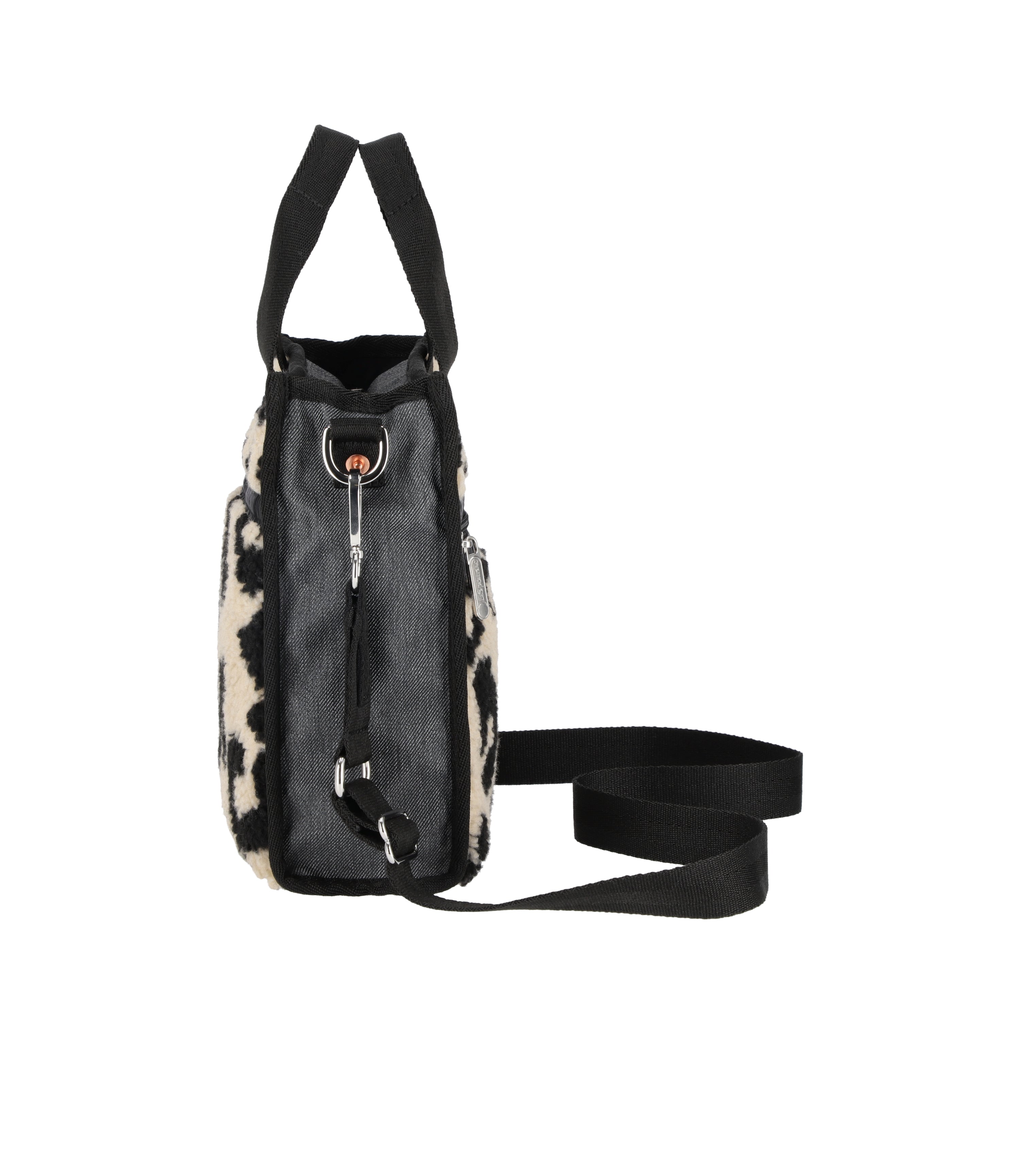 Stylish Denim Mini North/South Tote Bag for Women - Trendy Crossbody Purse with Adjustable Strap - Perfect for Work, Travel & Everyday Use