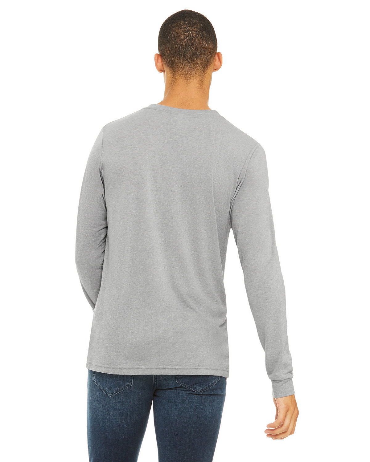 Bella + Canvas 3513 Unisex Triblend Long Sleeve T-Shirt - Soft Comfort Fit Crew Neck Tee for Men & Women - Perfect for Casual Wear, Layering & Everyday Outfits