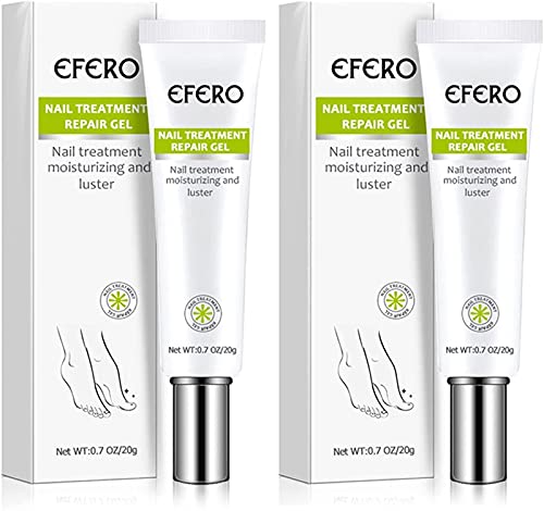 Efero Nail Repair Treatment Gel - Toenail & Fingernail Fungus Treatment, Instant Beauty Gel for Discolored & Damaged Nails, Restores Healthy Nails (2-Pack) - Perfect for Salon & Home Nail Care