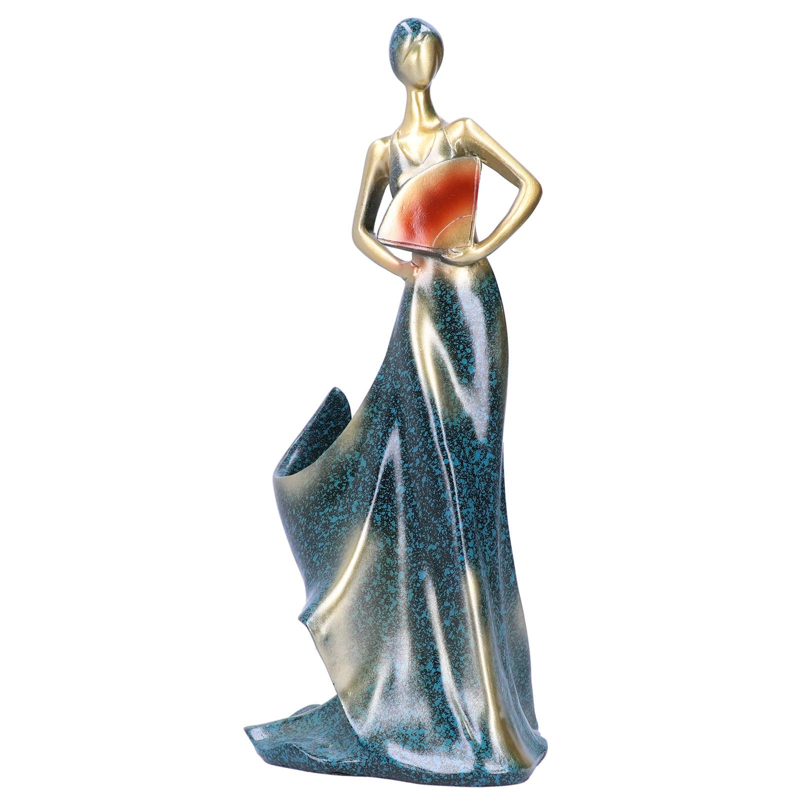ASixxSix Elegant Wine Holder Statue - Multifunctional Girl Figurine Decorative Wine Rack for Kitchen, Bar Counter & Home Decor (BS811) | Perfect for Wine Storage, Gift Giving & Modern Interior Design