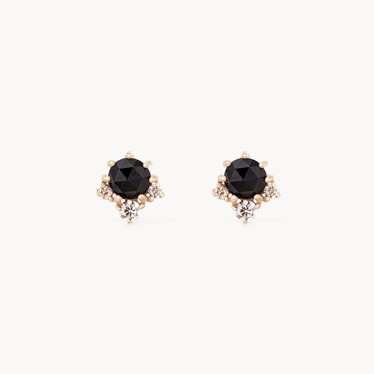 14K Yellow Gold Full Moon Glow Diamond Black Onyx Earrings - Elegant Dangle Earrings for Women, Perfect for Parties, Weddings & Evening Events